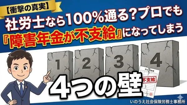 【大晦日】社労士なら100%通る？プロでも「障害年金が不支給」になってしまう4つの壁
