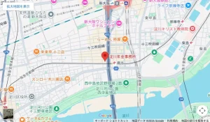 淀川年金事務所の地図