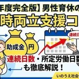 【2026年度完全版】男性育休の助成金「出生時両立支援コース」連続日数・所定労働日数も徹底解説！
